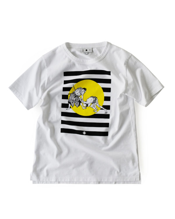 Yoshiyuki / T-shirt #84 "Sword Take-away" [white]