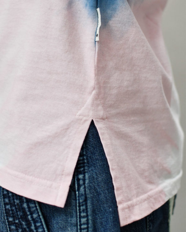 Yoshiyuki / Tank-top #5 "Diagonal-gradation Dye"  [blue&pink]